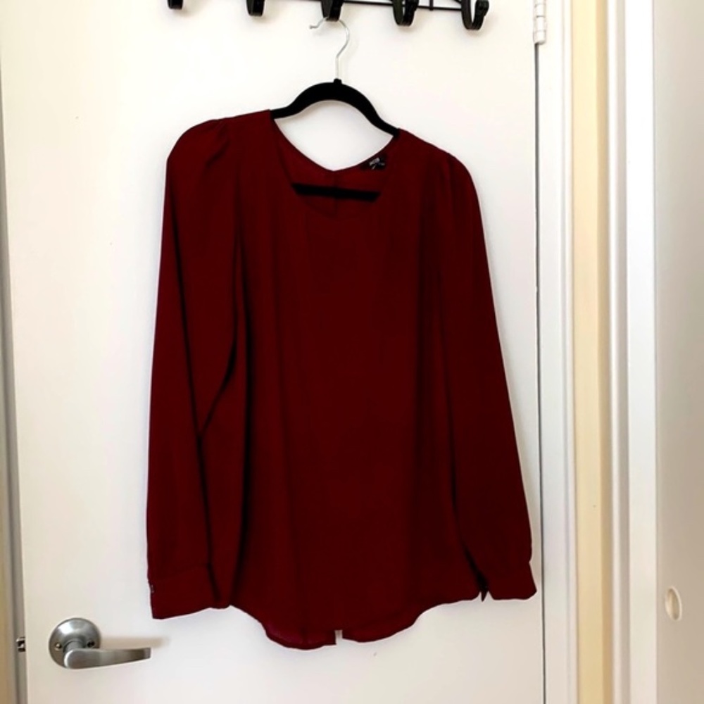 Jacob Burgundy Blouse